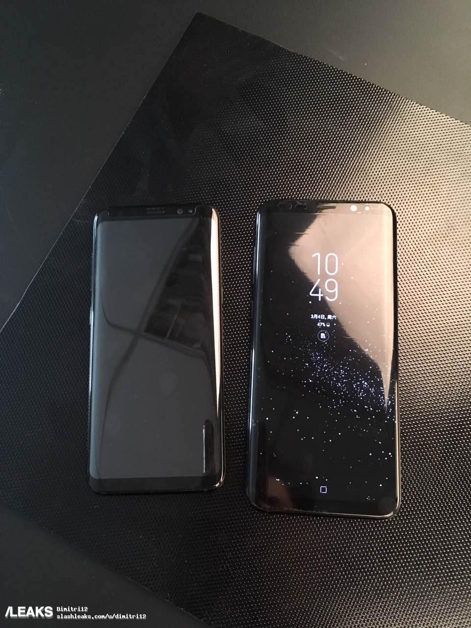 new samsung galaxy s8 and s8 plus leak shows two phones side by side image 2