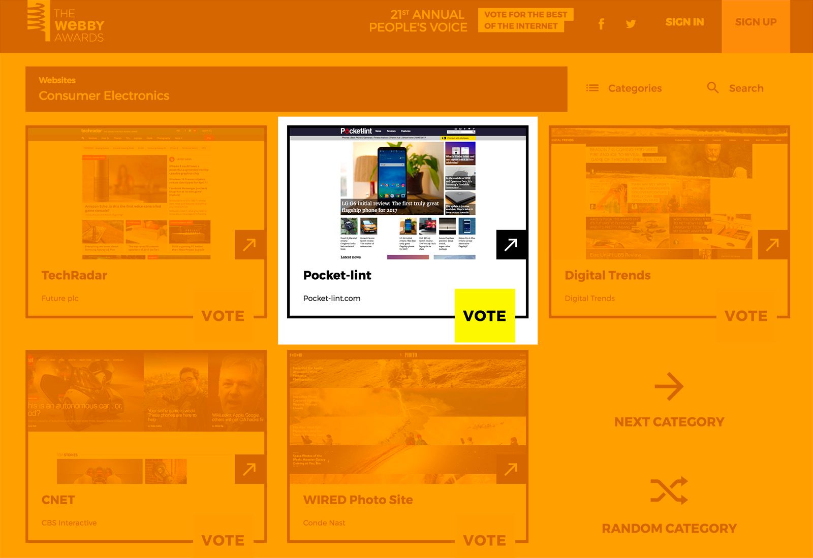 pocket lint nominated for a webby award vote for your favourite website now image 1