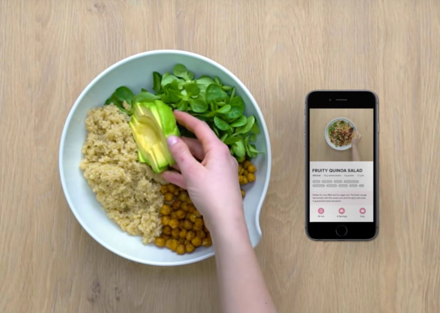 runtastic made a cooking app with top down videos like the ones on fb image 1