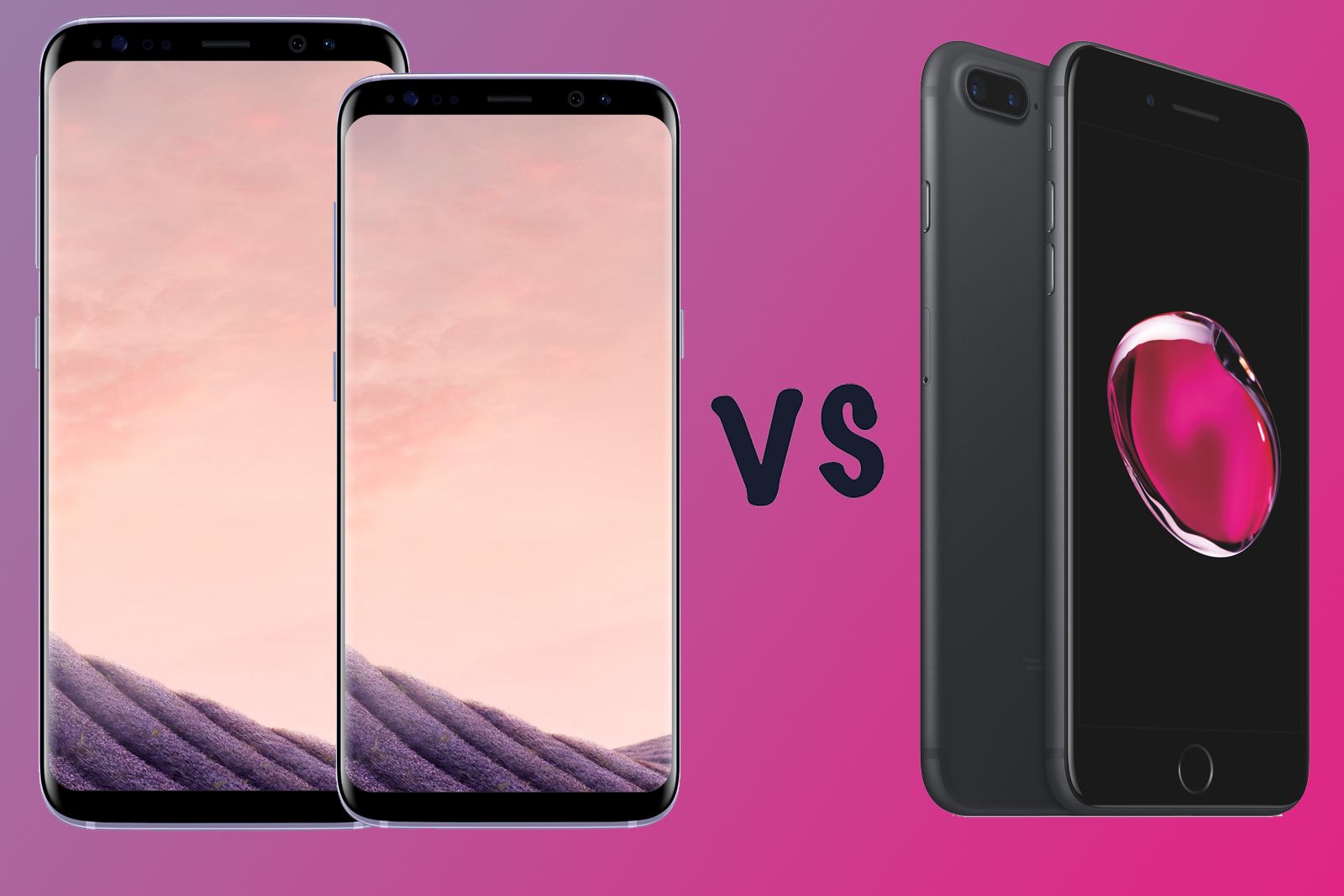 samsung galaxy s8 vs s8 plus vs apple iphone 7 plus what s the difference  image 1