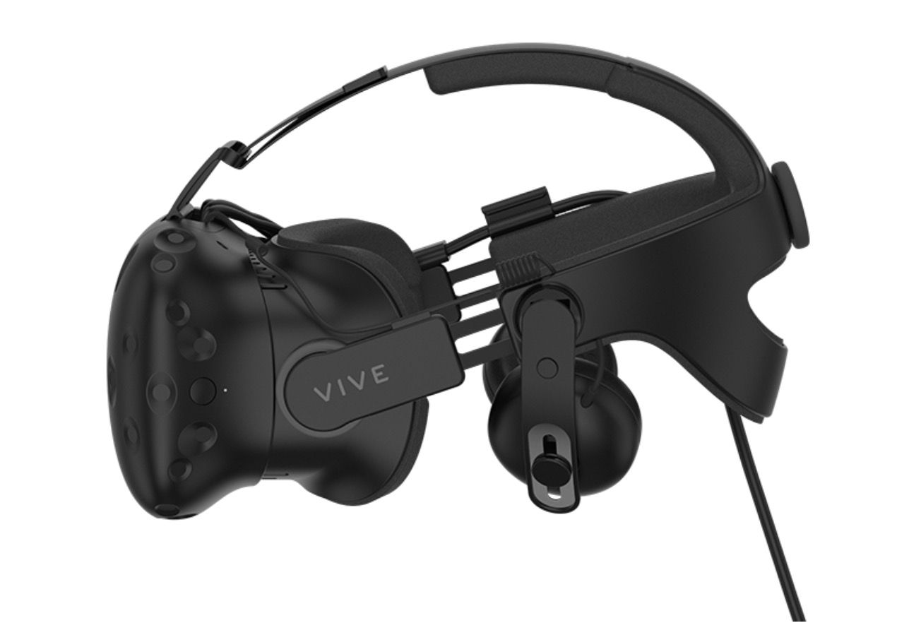 htc vive s new ergonomic headstrap is now out offers audio integration image 1