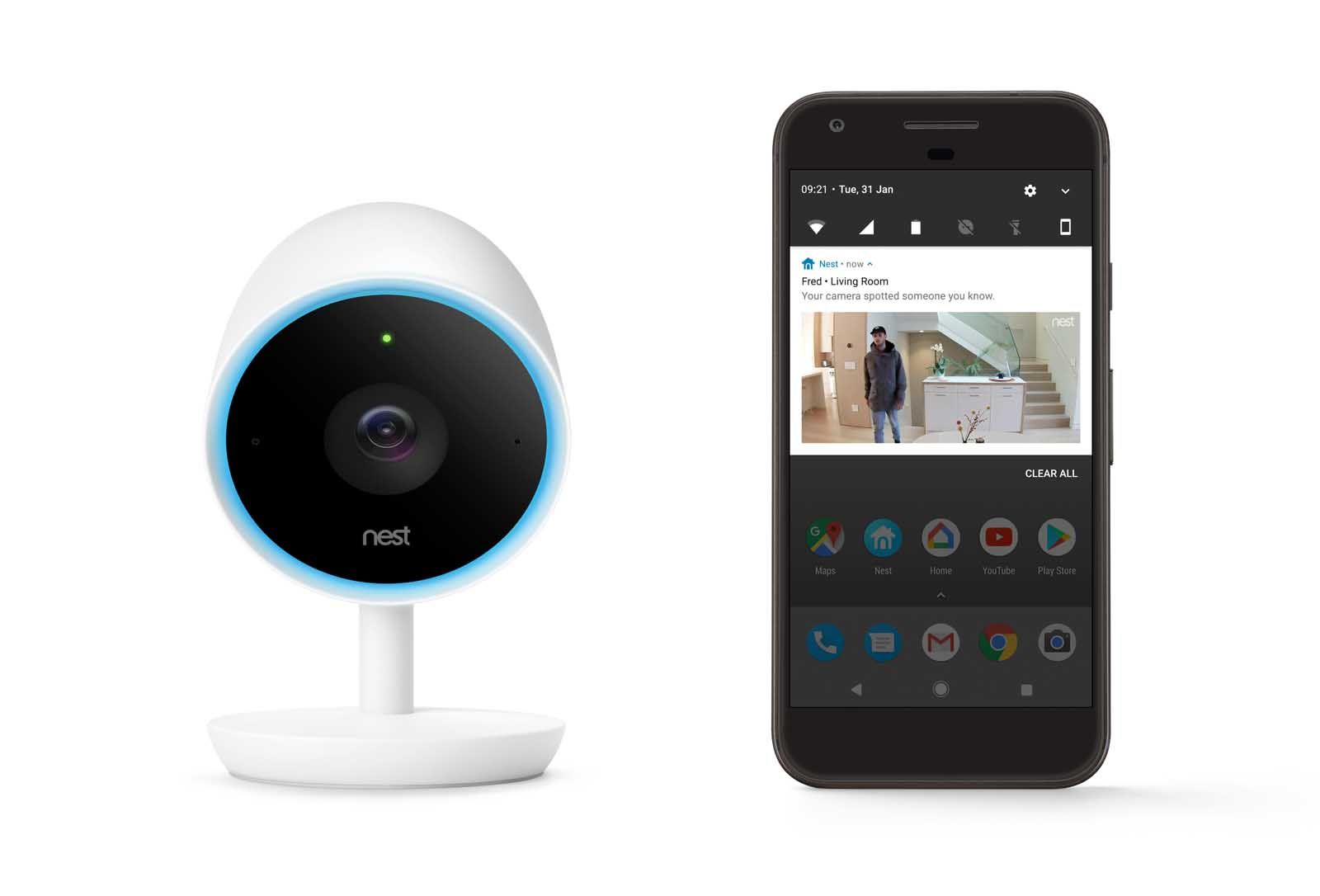 nest cam iq 4k security camera can tell the difference between a burglar or a thing image 1
