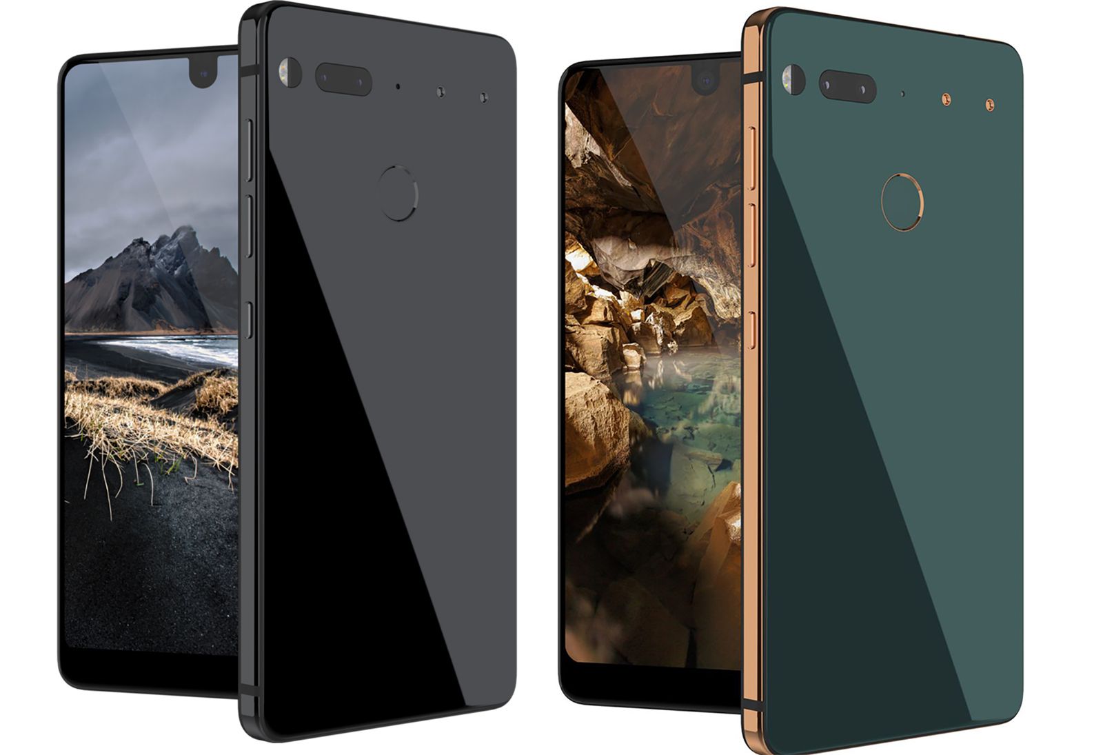 the essential phone is here edge to edge display dual camera and titanium body image 1