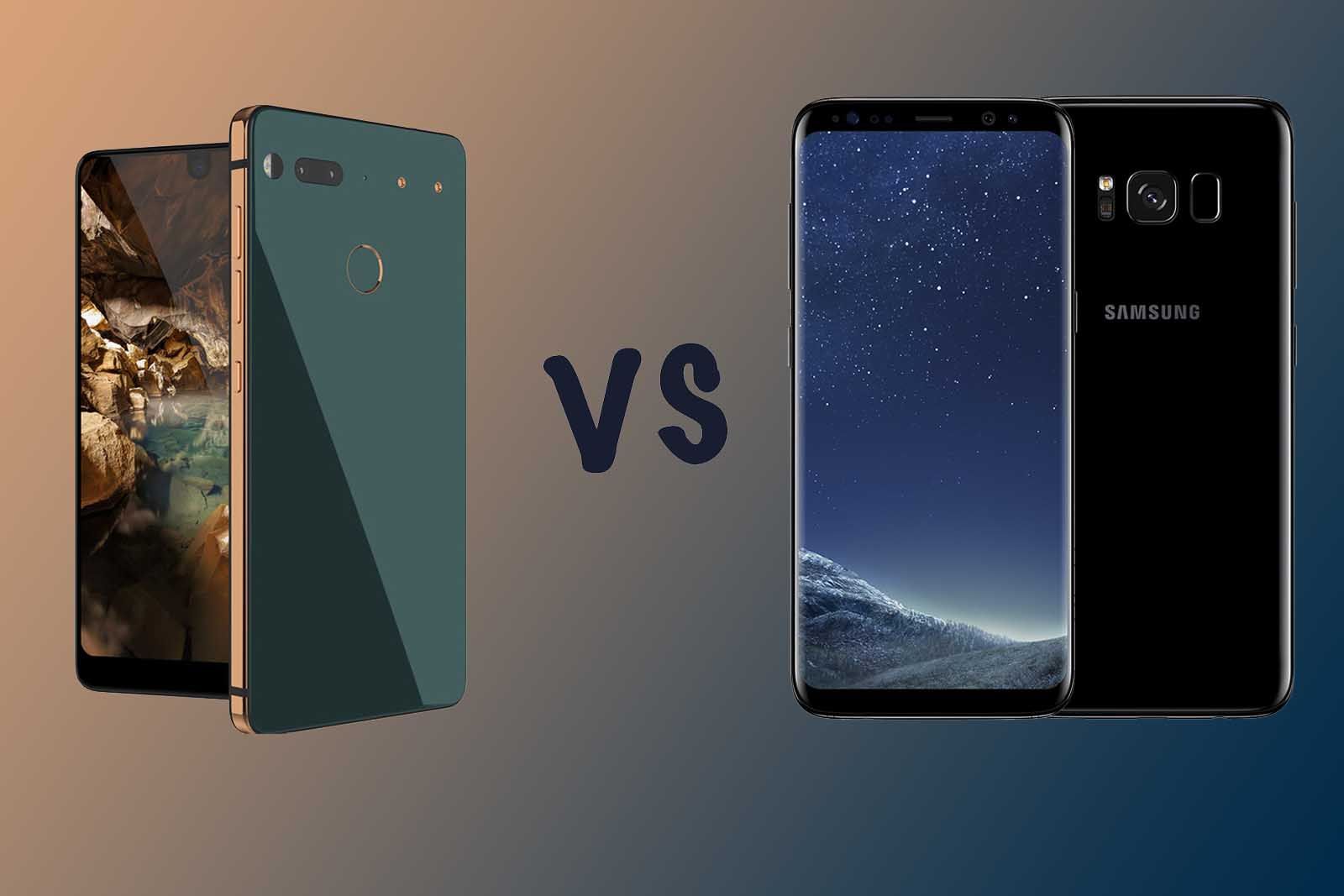 essential phone ph 1 vs samsung galaxy s8 vs s8 what s the difference image 1