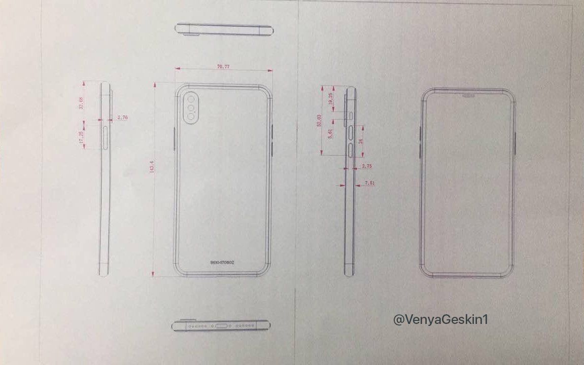 do these leaked iphone 8 drawings reveal the phone s final design  image 1