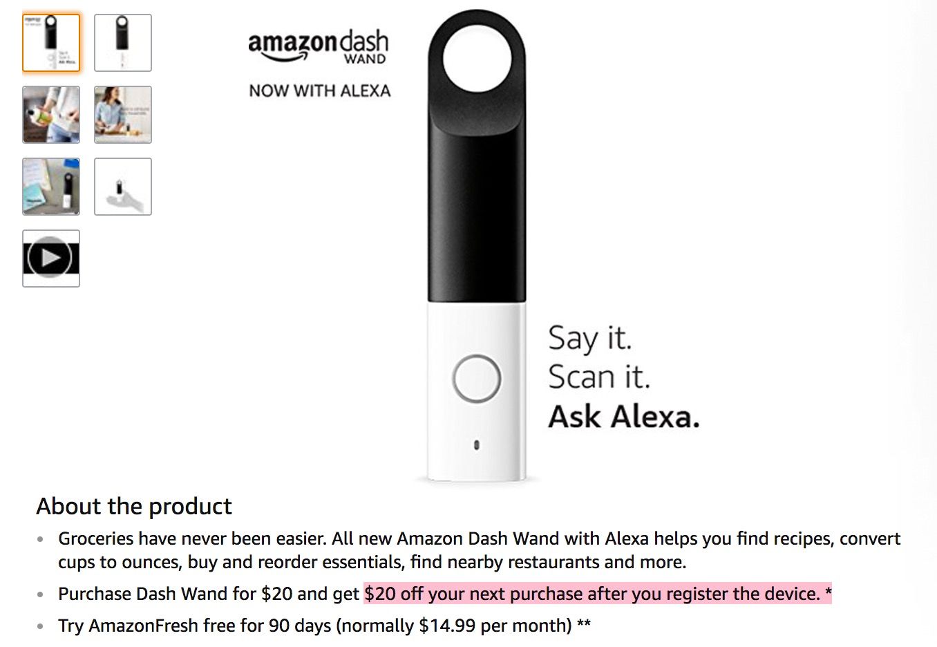 amazon s voice ordering dash wand is now almost free for prime users image 2