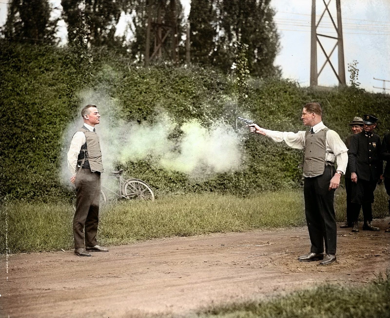 Colourised photos from history image 87