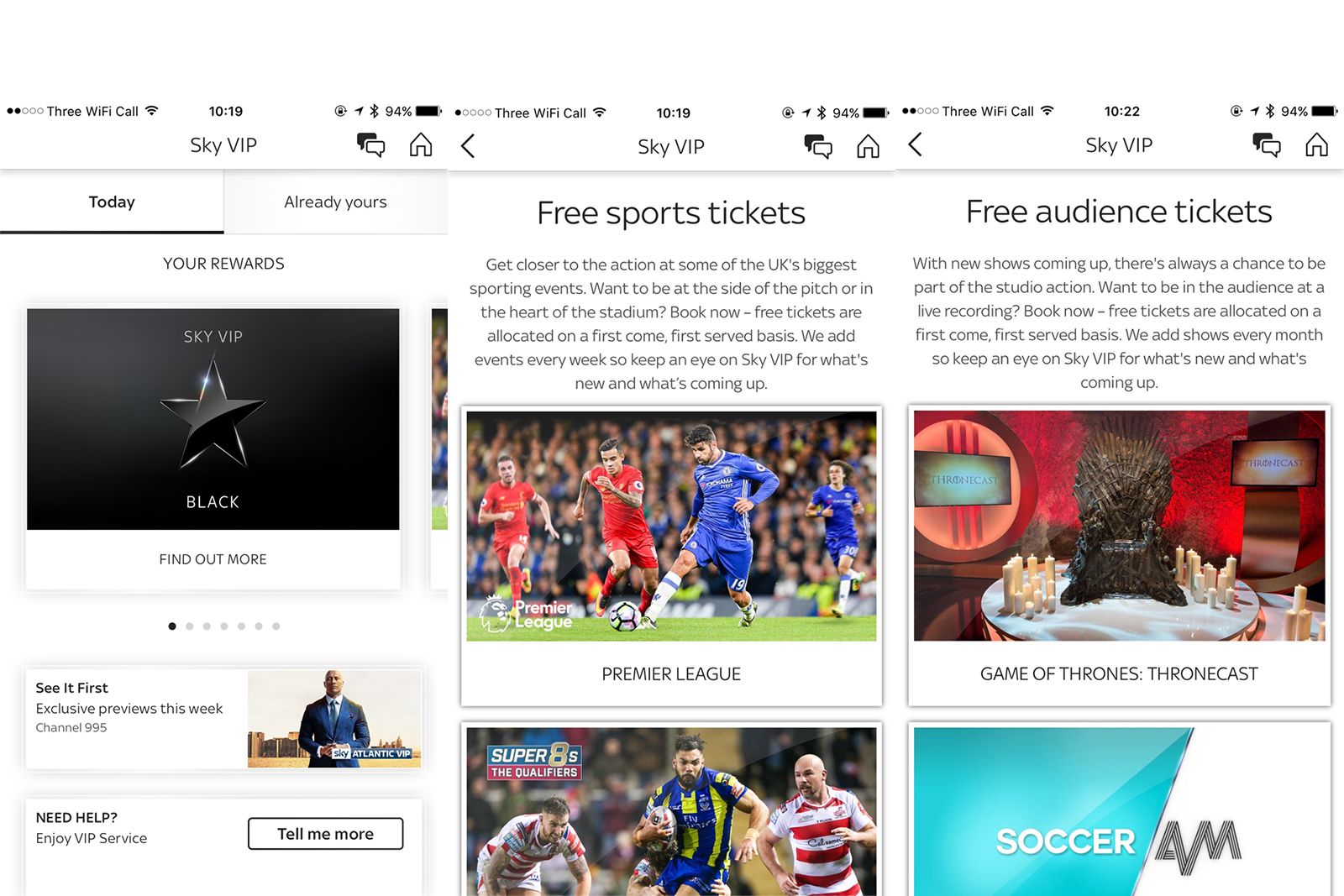 Sky VIP rewards customers with free tickets and priority service image 1
