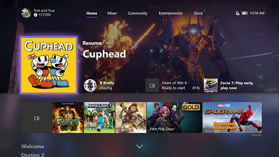 Xbox One Home Screen image 1
