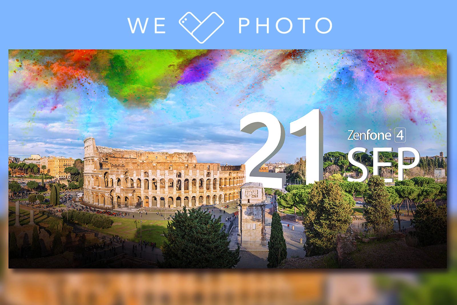 Can I watch the Asus Zenfone 4 launch online and what should I expect from the We Love Photo event image 1