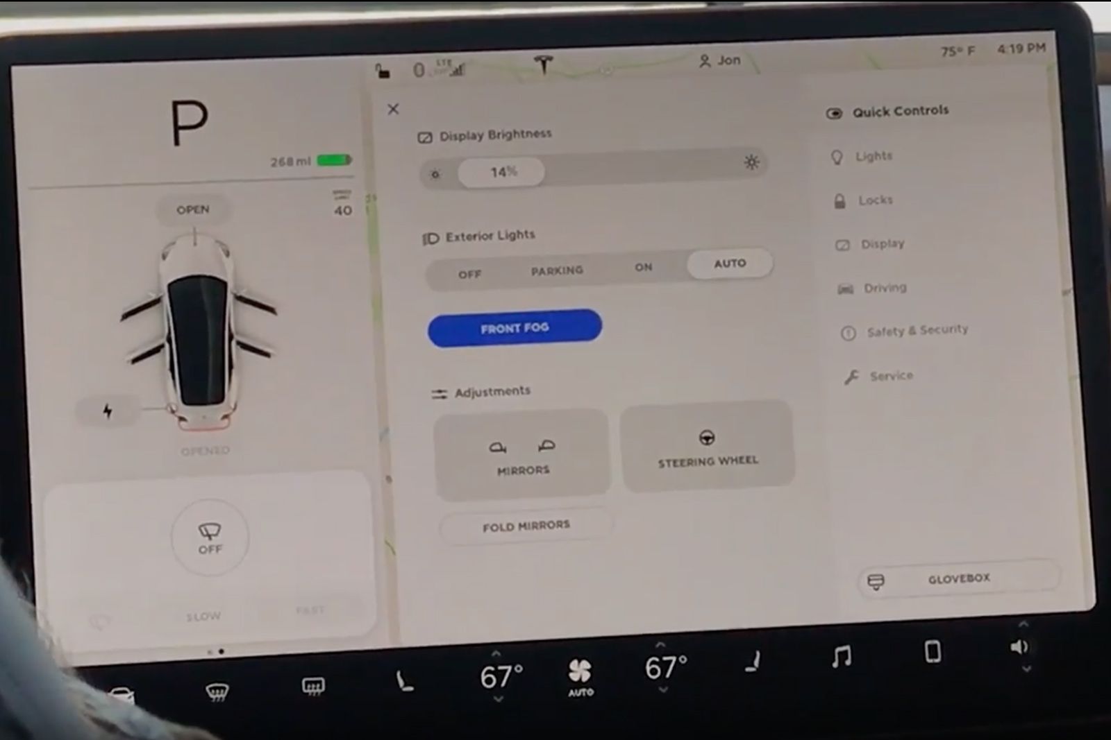 Tesla Model 3s touchscreen interface shown off in full detail image 1