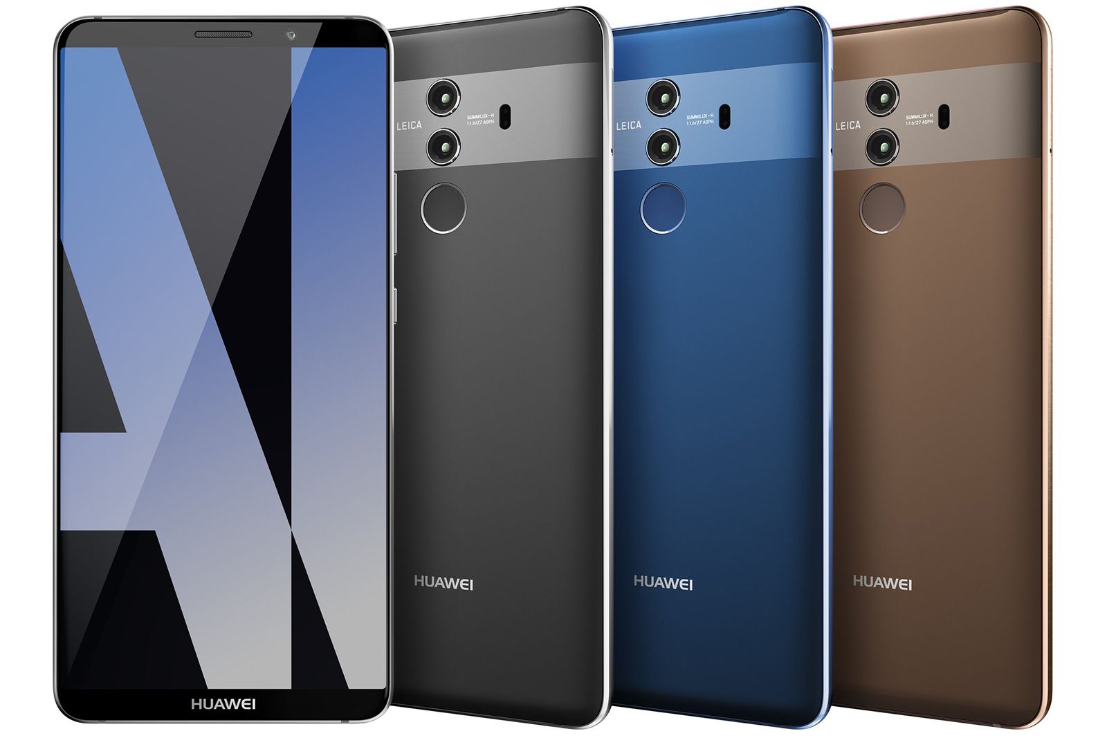 Huawei Mate 10 Pro shows its colours in official render image 1