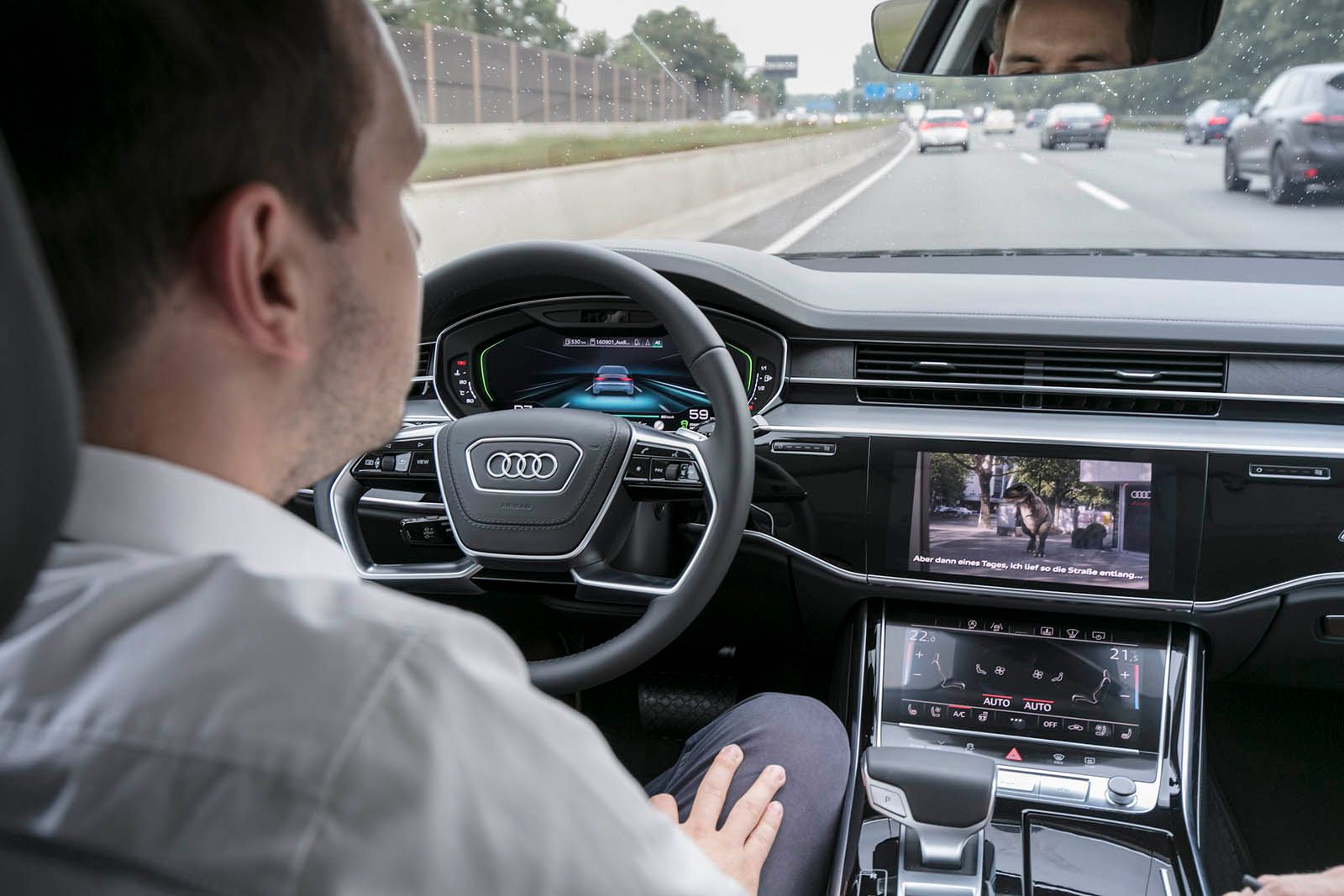 Audi A8 with AI: How Audi Traffic Jam Pilot autonomous driving ...