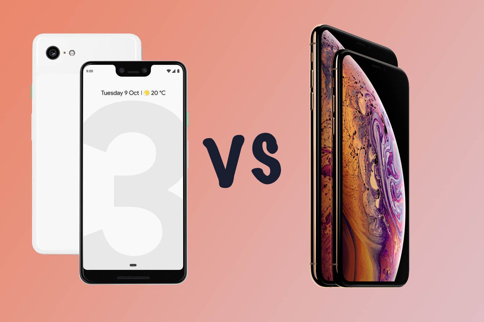 Pixel 3 vs 3 XL vs iPhone XS vs iPhone XS Max Google or Apple image 1