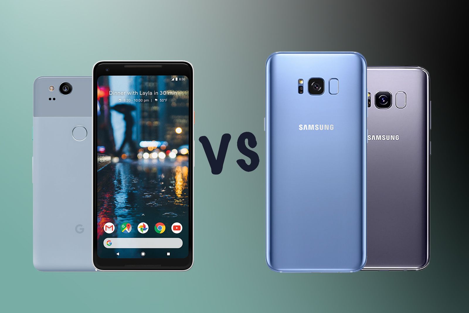 Pixel 2 vs Pixel 2 XL vs Samsung Galaxy S8 vs S8 image 1