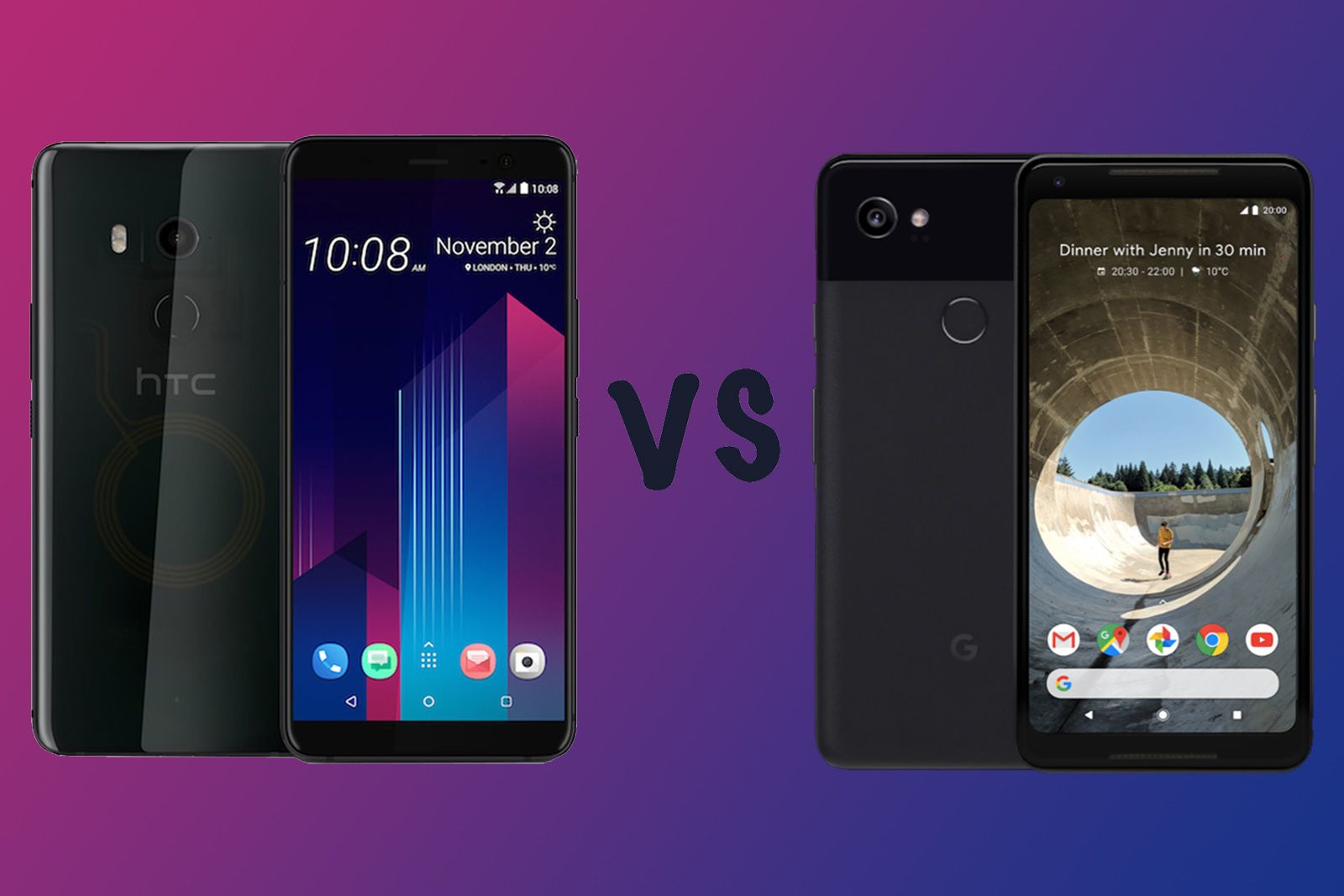 HTC U11 vs Google Pixel 2 XL Whats the difference image 1