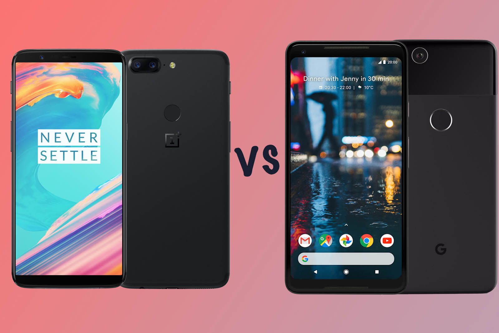 OnePlus 5T vs Google Pixel 2 XL Whats the difference image 1