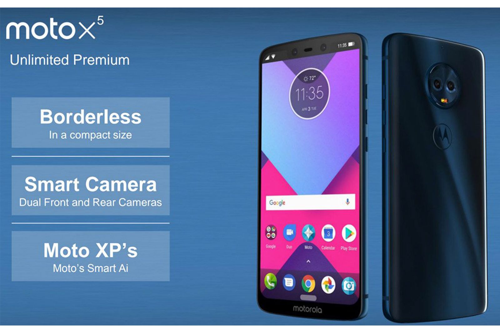 Motorola Moto X5 leaks with dual front and rear cameras image 1