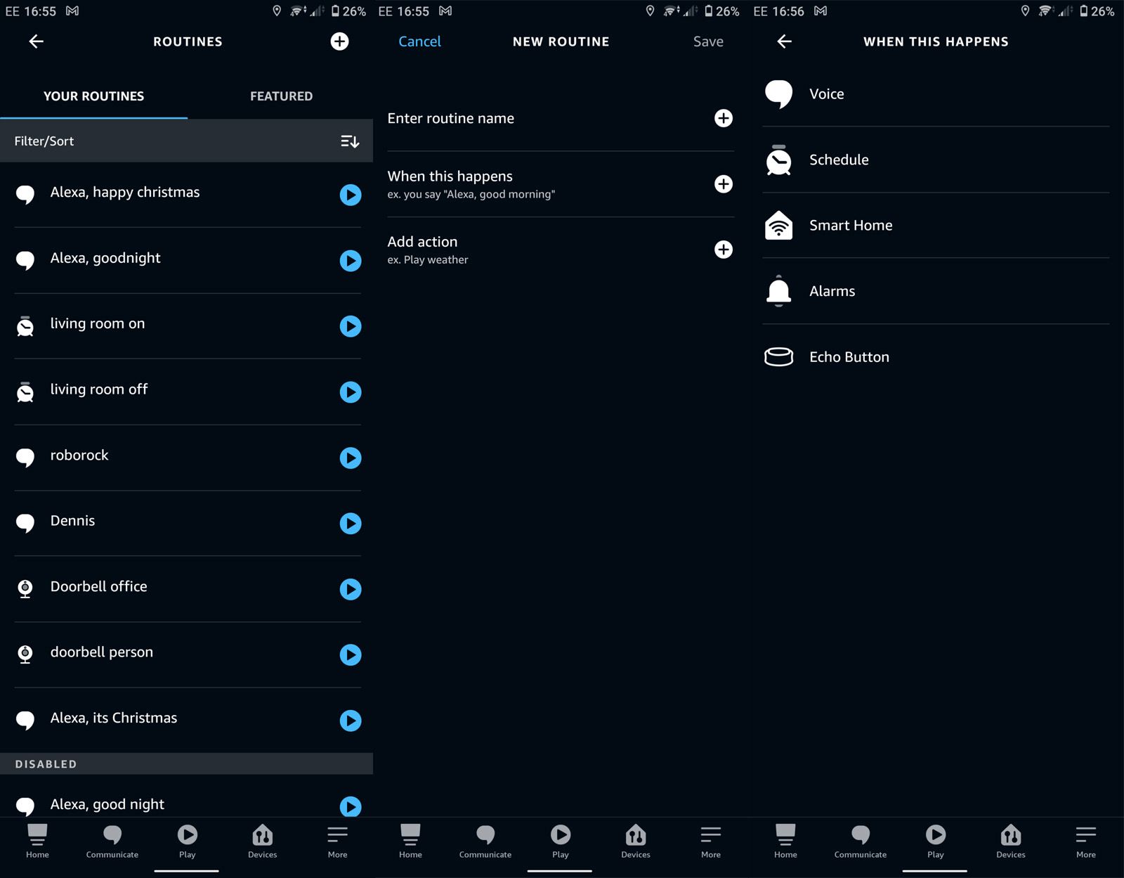 Routine Alexa come creare, scenari, esempi casa intelligente