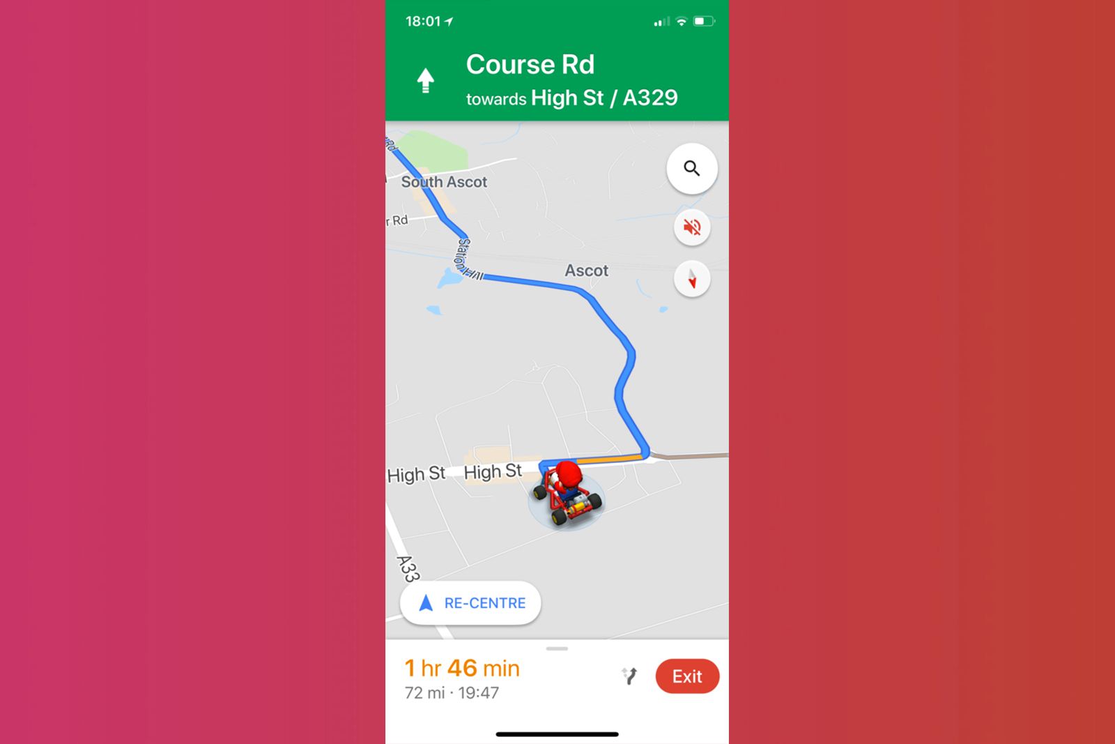 Mario in Google Maps How to activate Mario and the hidden Easter Egg image 1