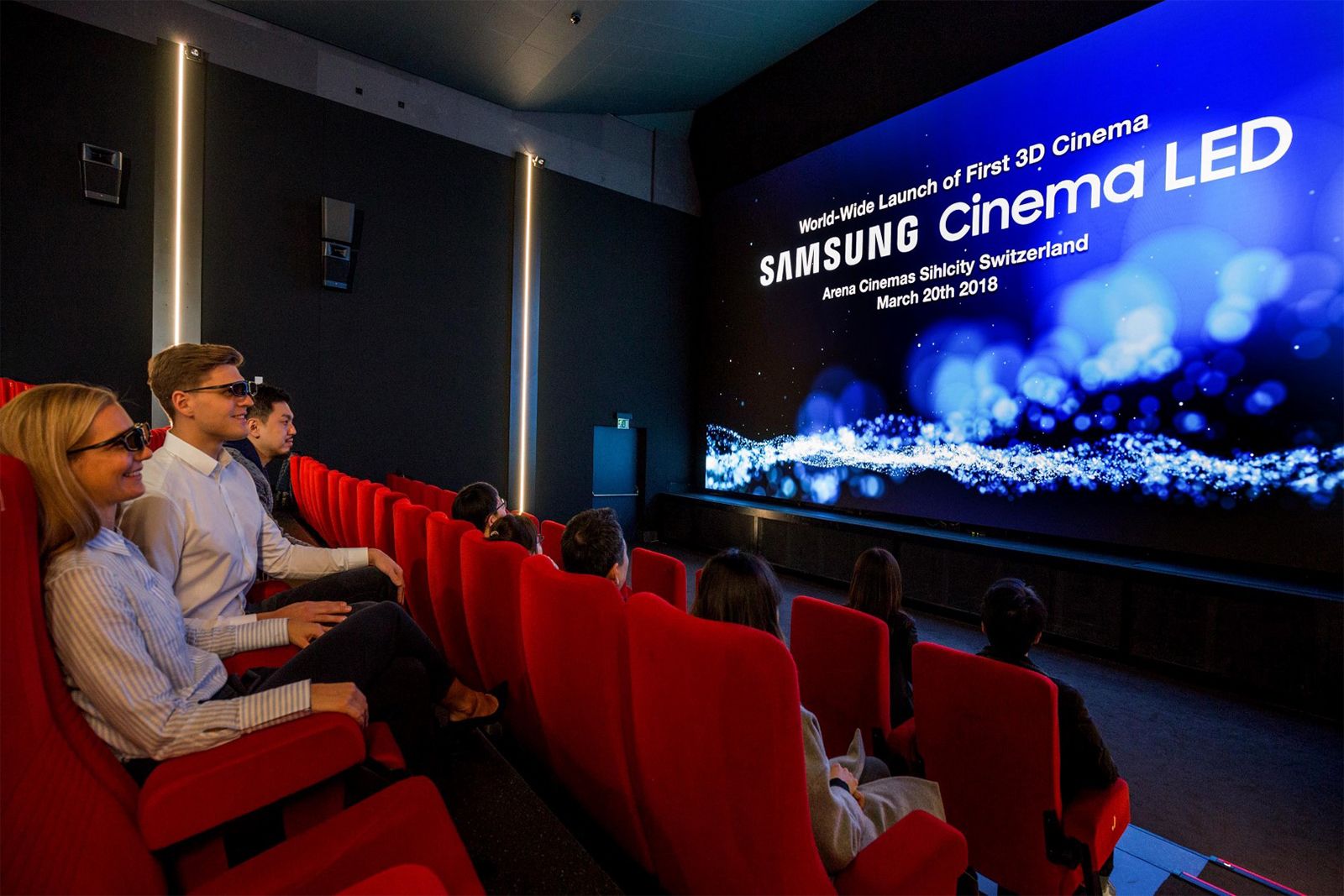 Samsungs 3D Cinema LED screen gets its world debut in Switzerland image 1