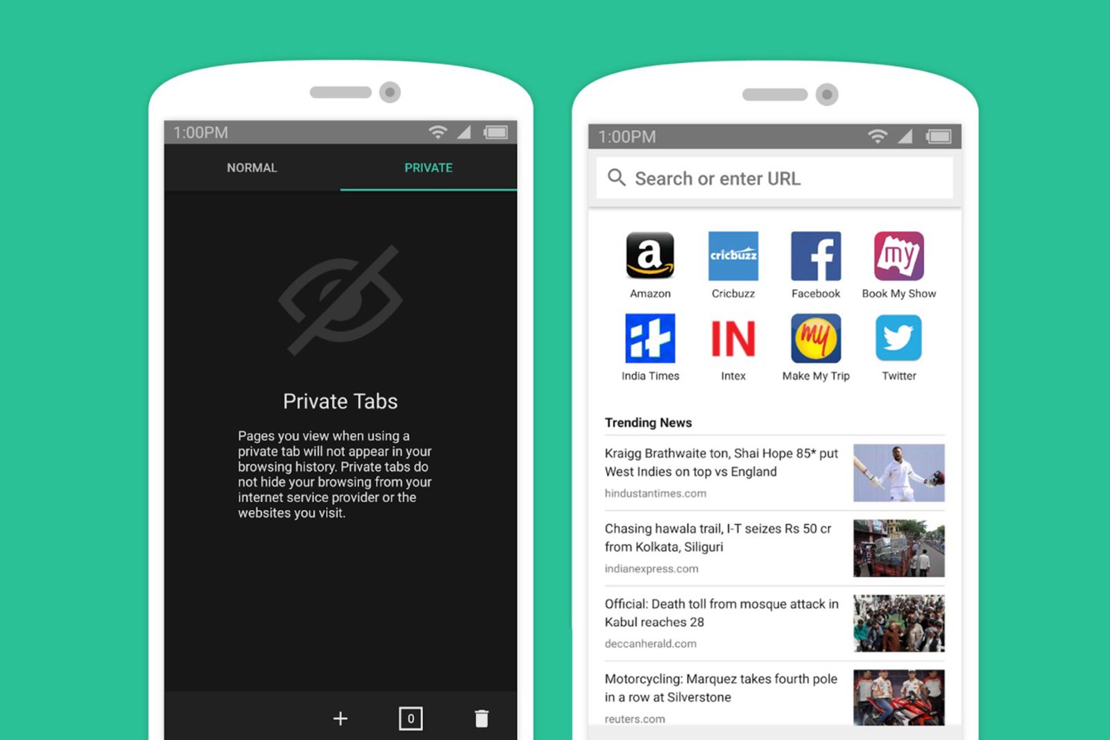 Amazon made an Android web browser app called Internet image 1