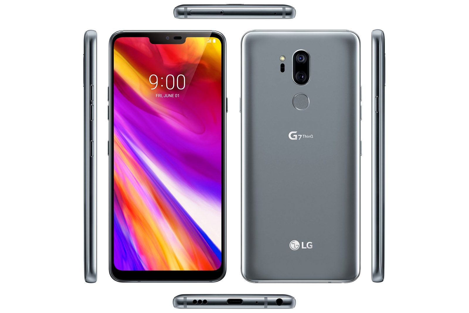 New leaked press images show LG G7 ThinQ front rear and every other angle image 1