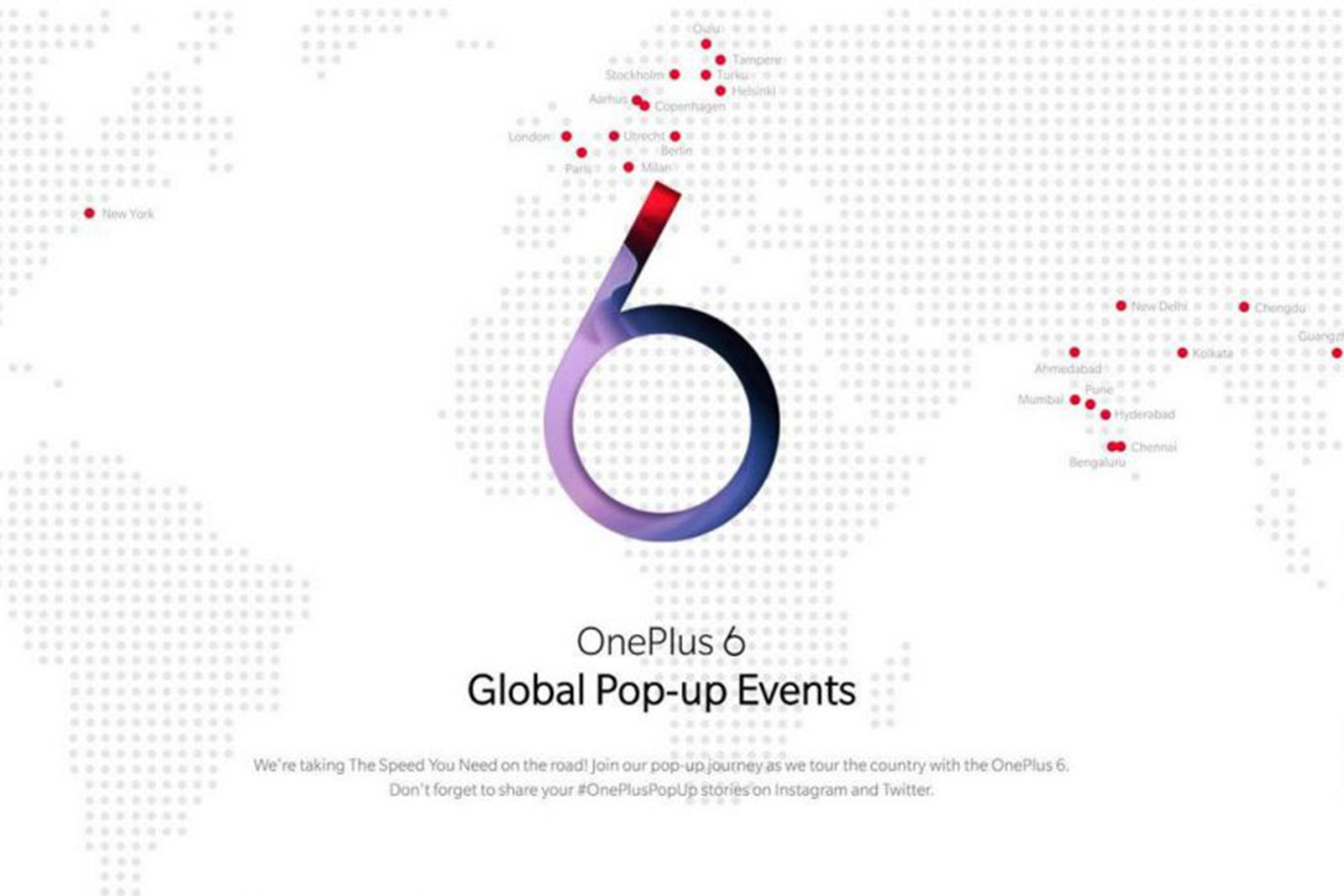 Get the OnePlus 6 before anyone else at exclusive pop-up stores around the world image 1