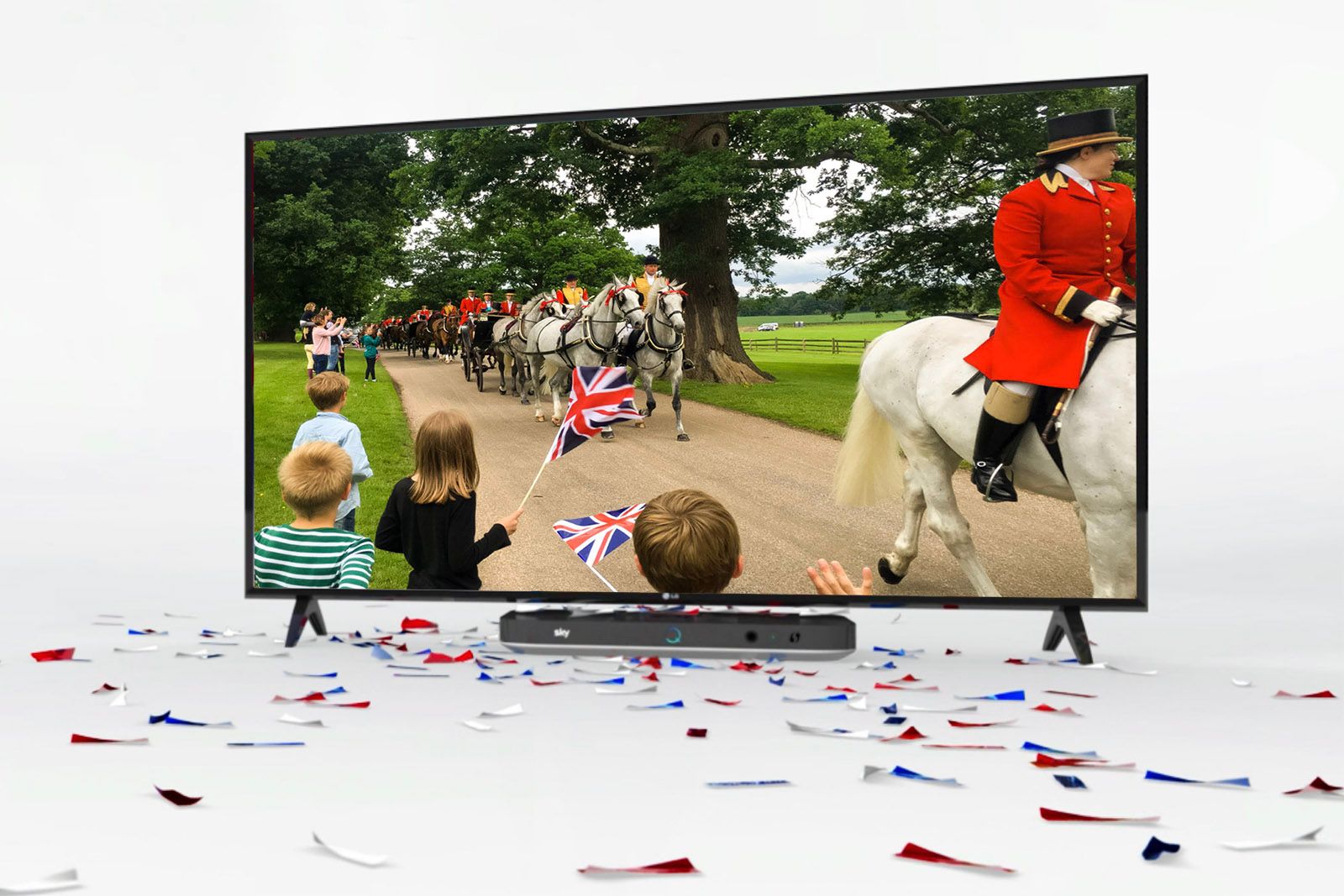 Amazing Royal Wedding deal Sign up to Sky Q and get a 43-inch 4K HDR LG TV for just £249 image 1