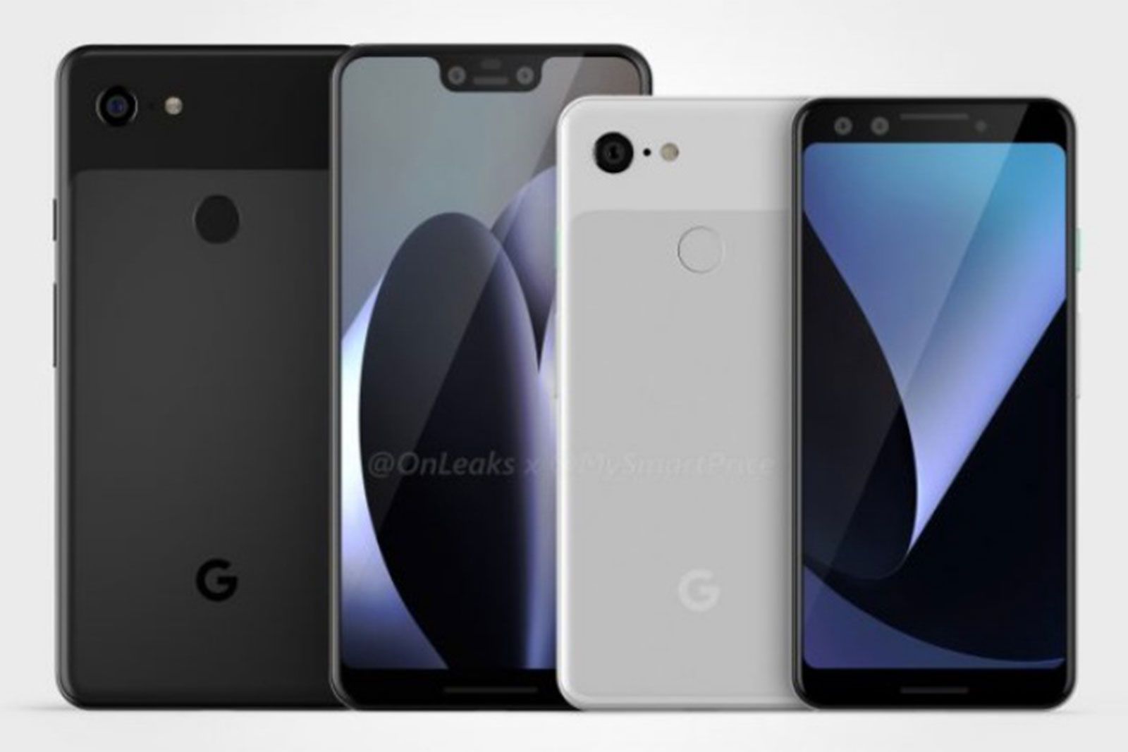 Fresh renders confirm notch for Pixel 3 XL chunky bezels for Pixel 3 image 1