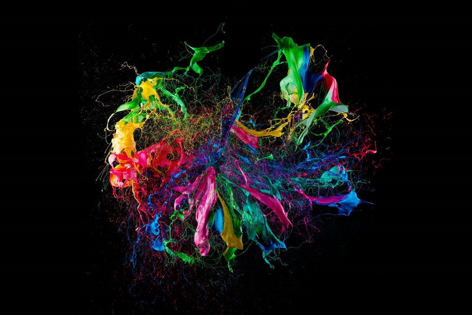 Fabian Oefner - Exploding Paint balloons high-speed photos image 3