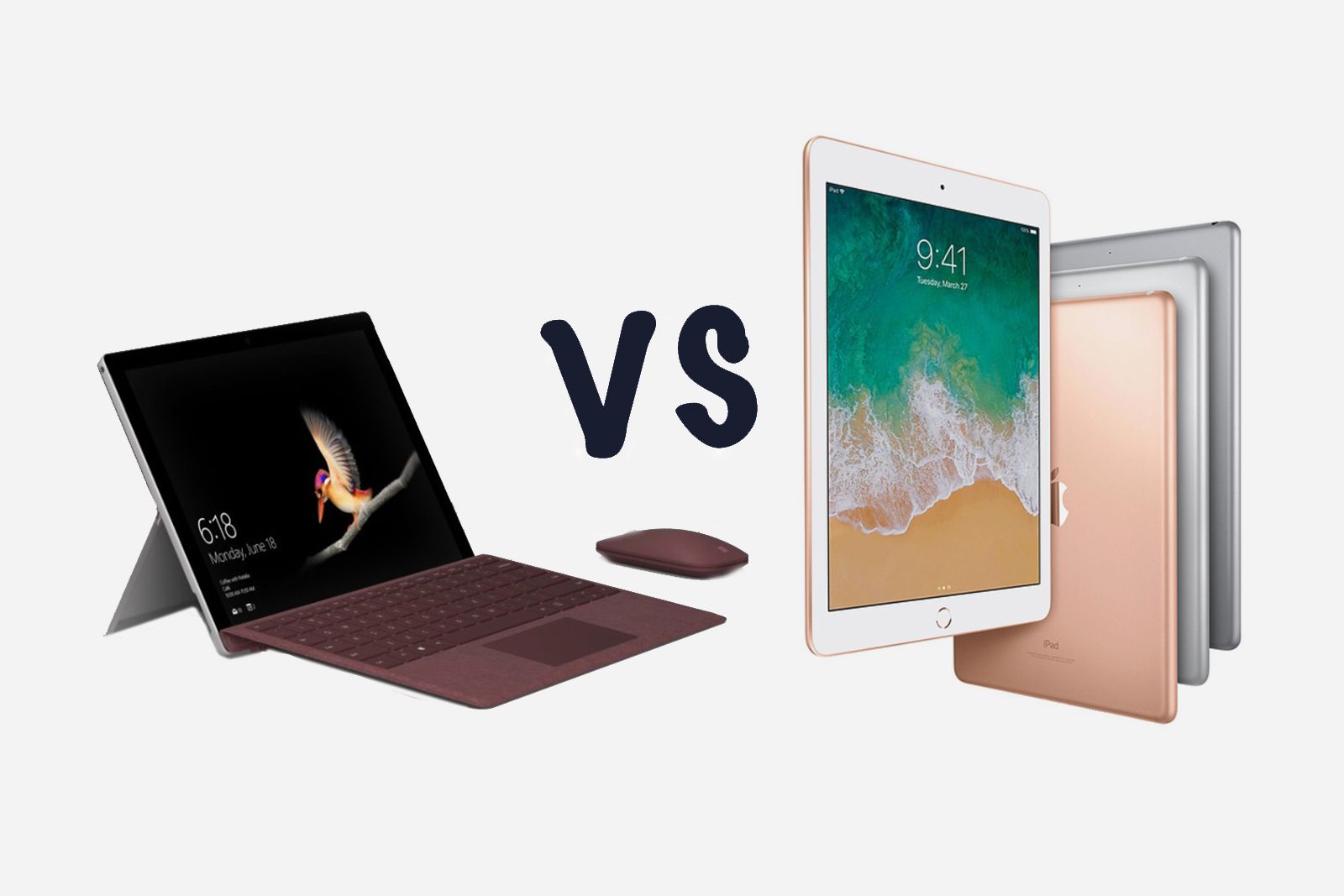 Microsoft Surface Go vs Apple iPad 97 2018 Whats the difference image 1
