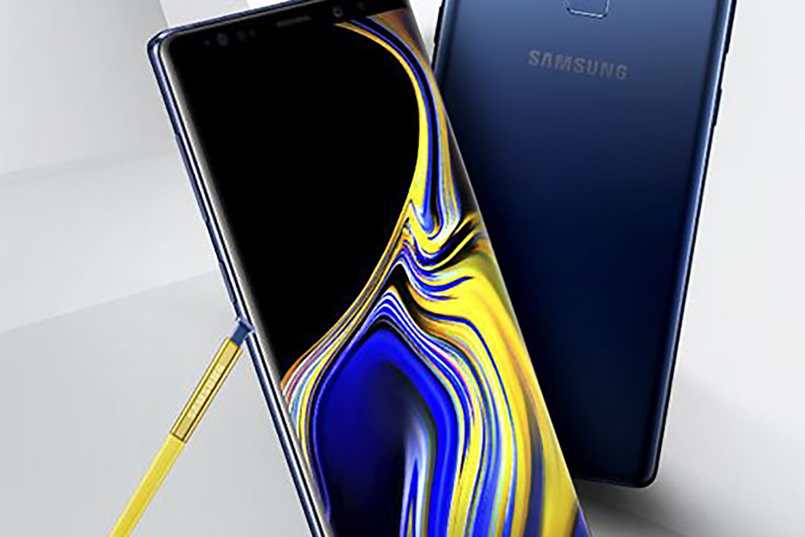 Galaxy Note 9 and bright yellow stylus revealed in leaked pic image 1