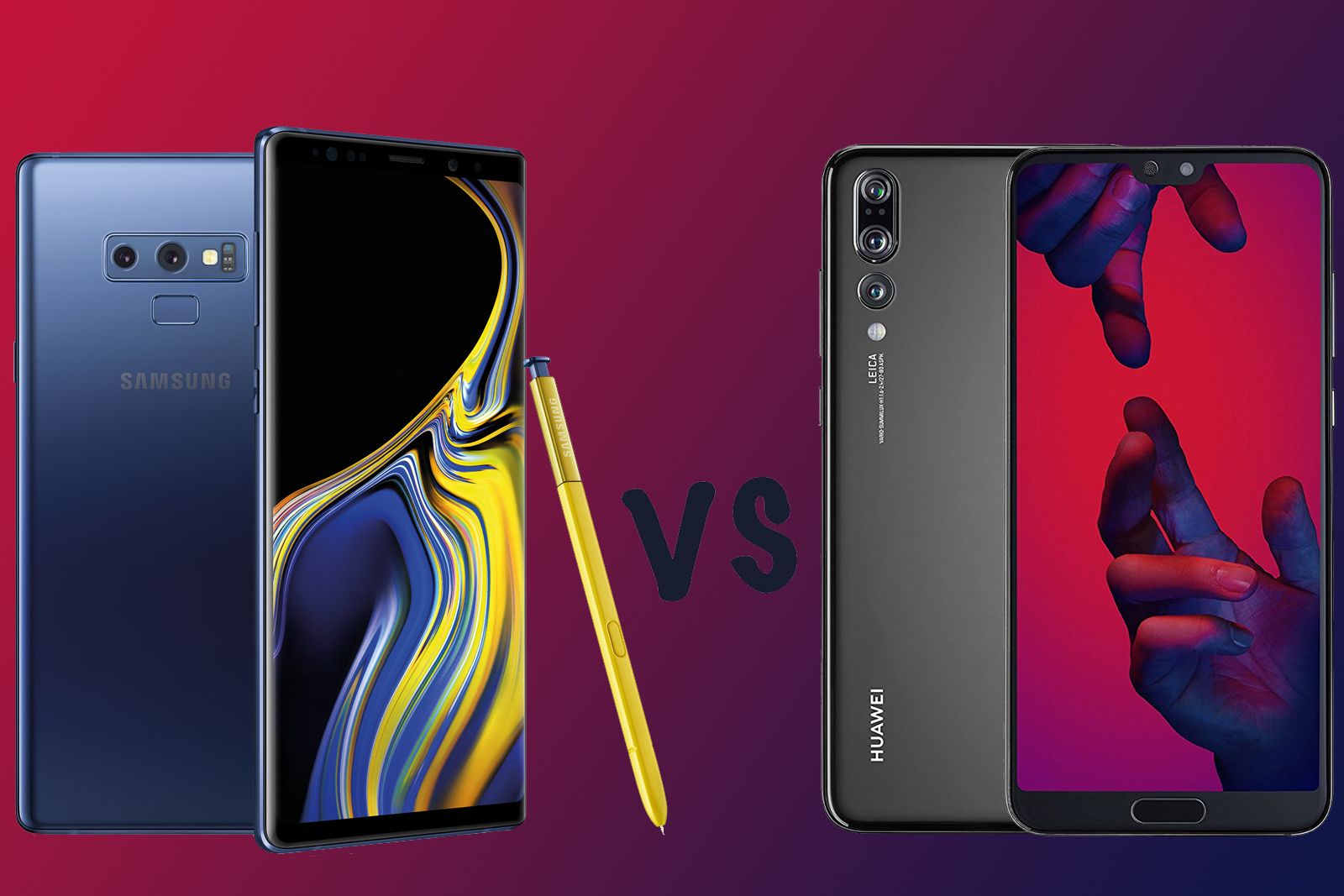 Samsung Galaxy Note 9 vs Huawei P20 Pro Whats the difference image 1