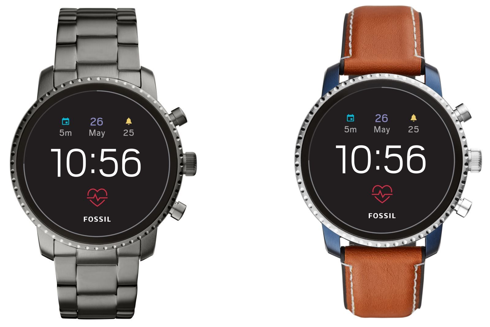 Fossil launches two new Fossil Q smartwatches with GPS Google Pay heart-rate tracking and swimproofing image 1