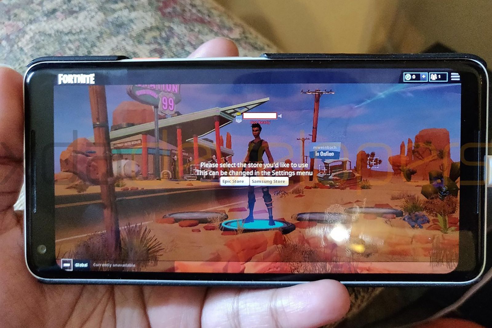 Watch Fortnite for Android running on a phone that isnt a Samsung Galaxy Note 9 image 1