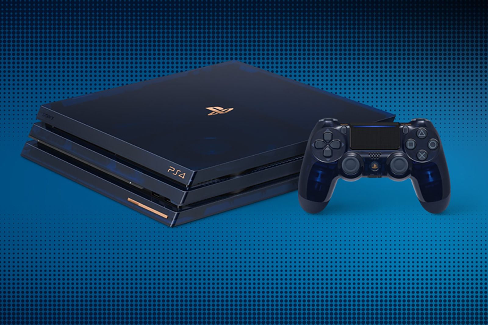 Stunning 500 Million Edition PS4 Pro has 2TB hard drive and translucent blue case image 1