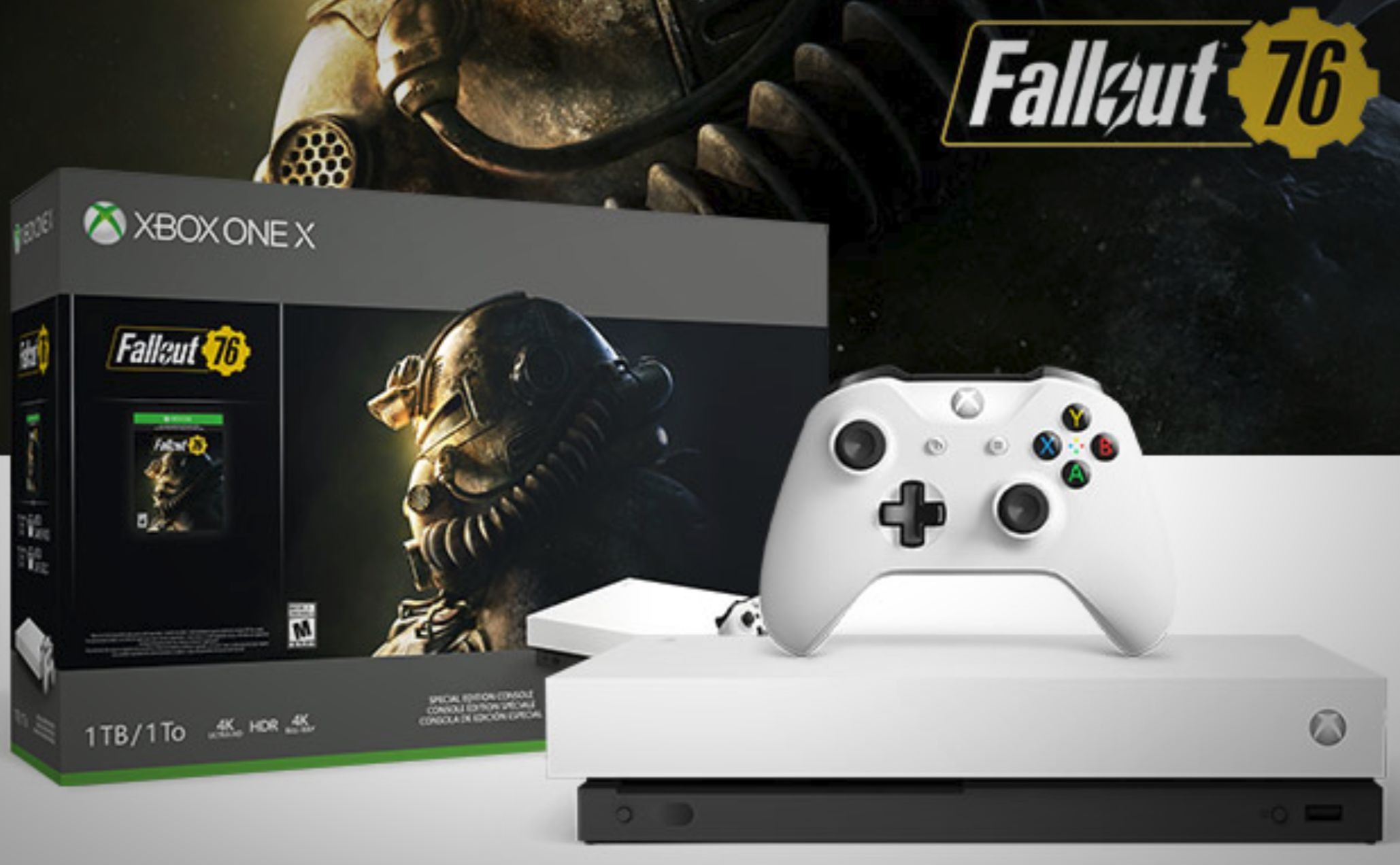 Microsoft is selling a white Xbox One X and Fallout 76 bundle image 1