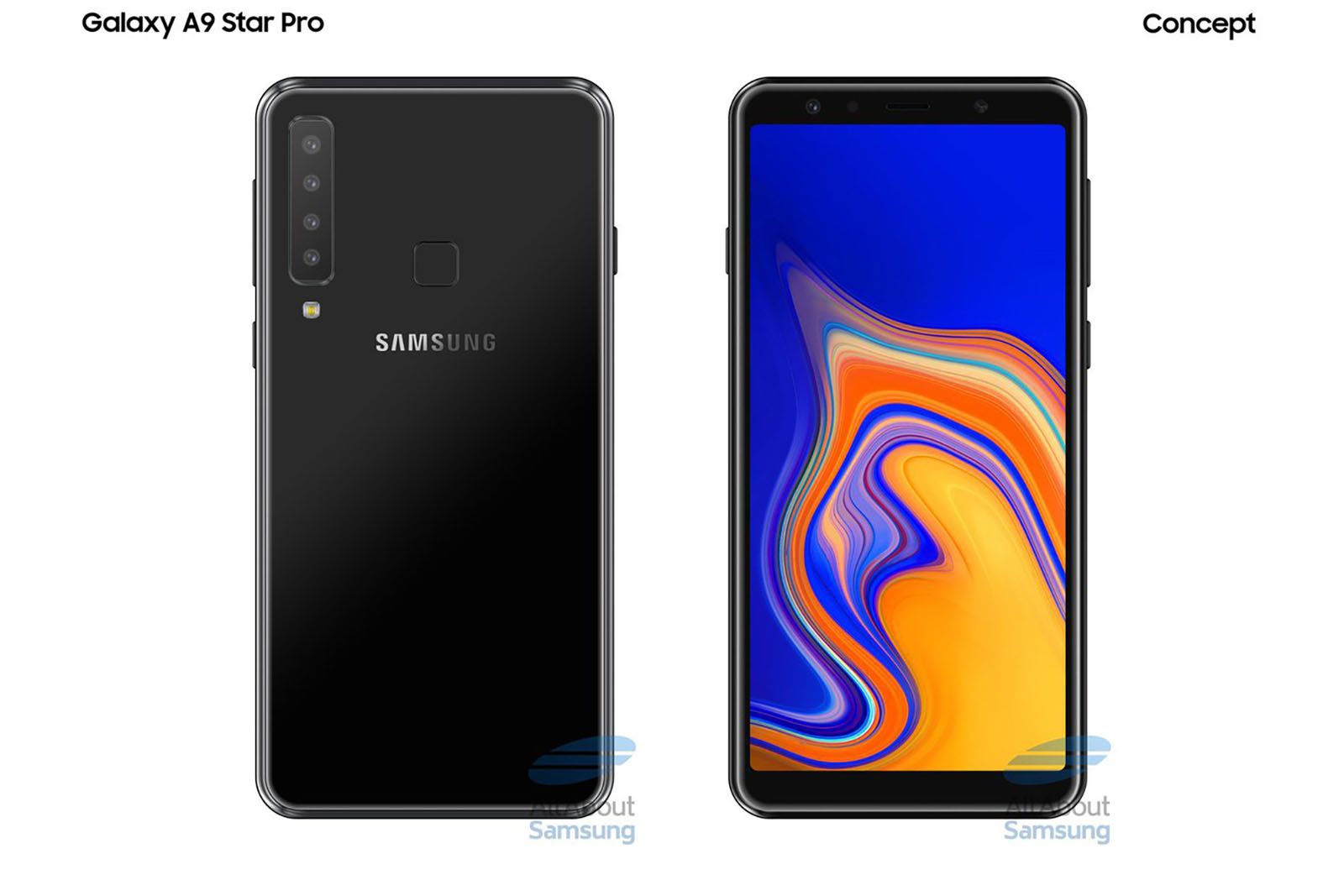Samsung Galaxy A9 Star Pro concept pic shows crazy four-camera unit on rear image 1