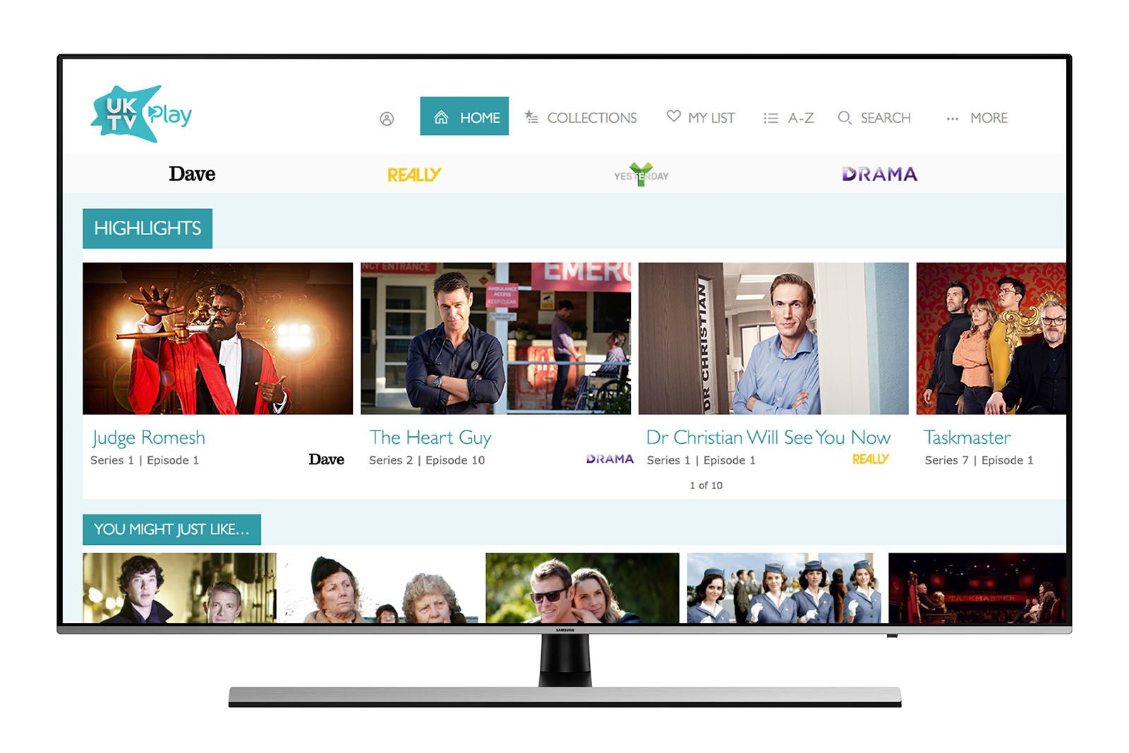 Samsung TVs get UKTV Play at last catch-up service now available image 1