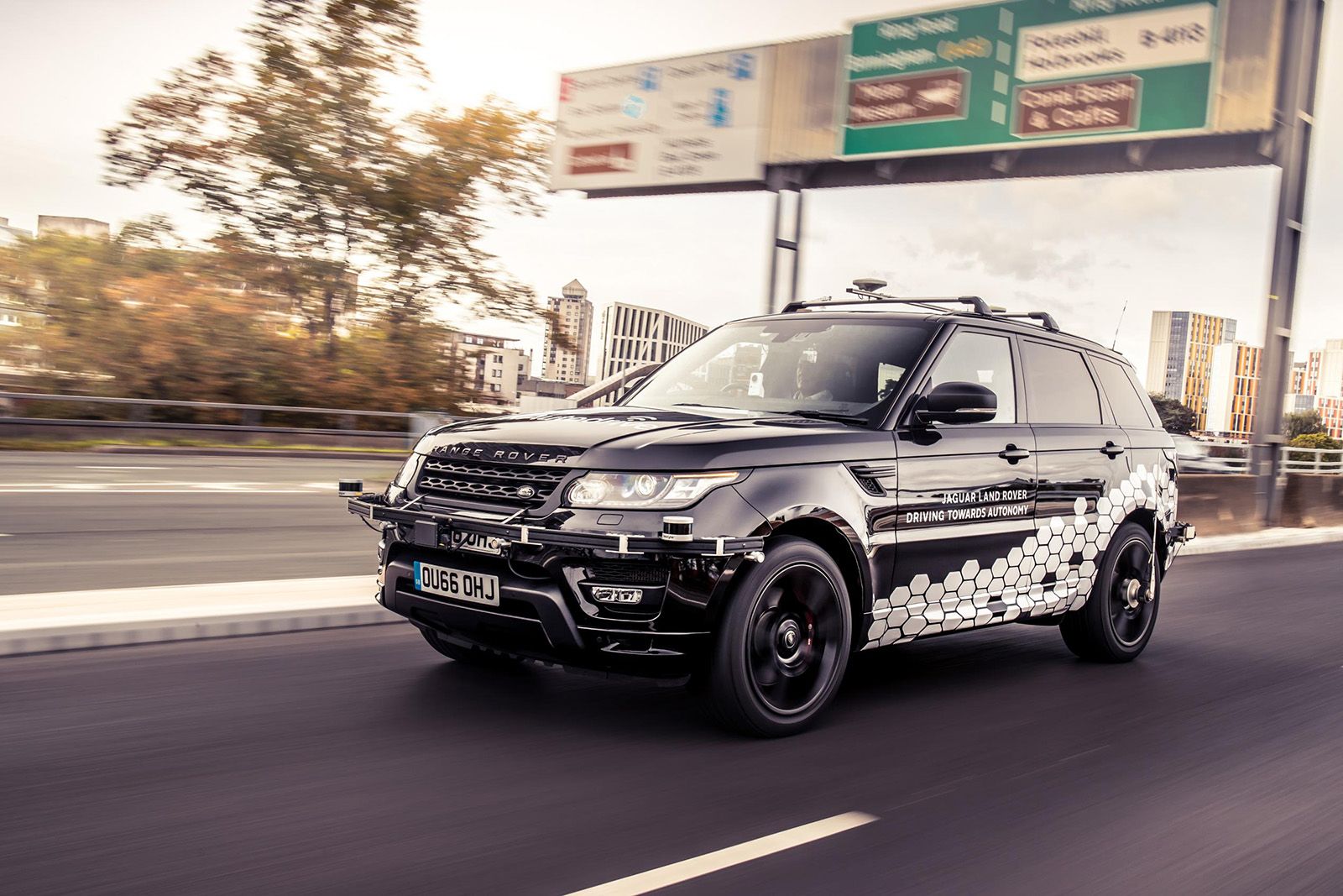 Self-driving Land Rover successfully travels around UK roads image 1