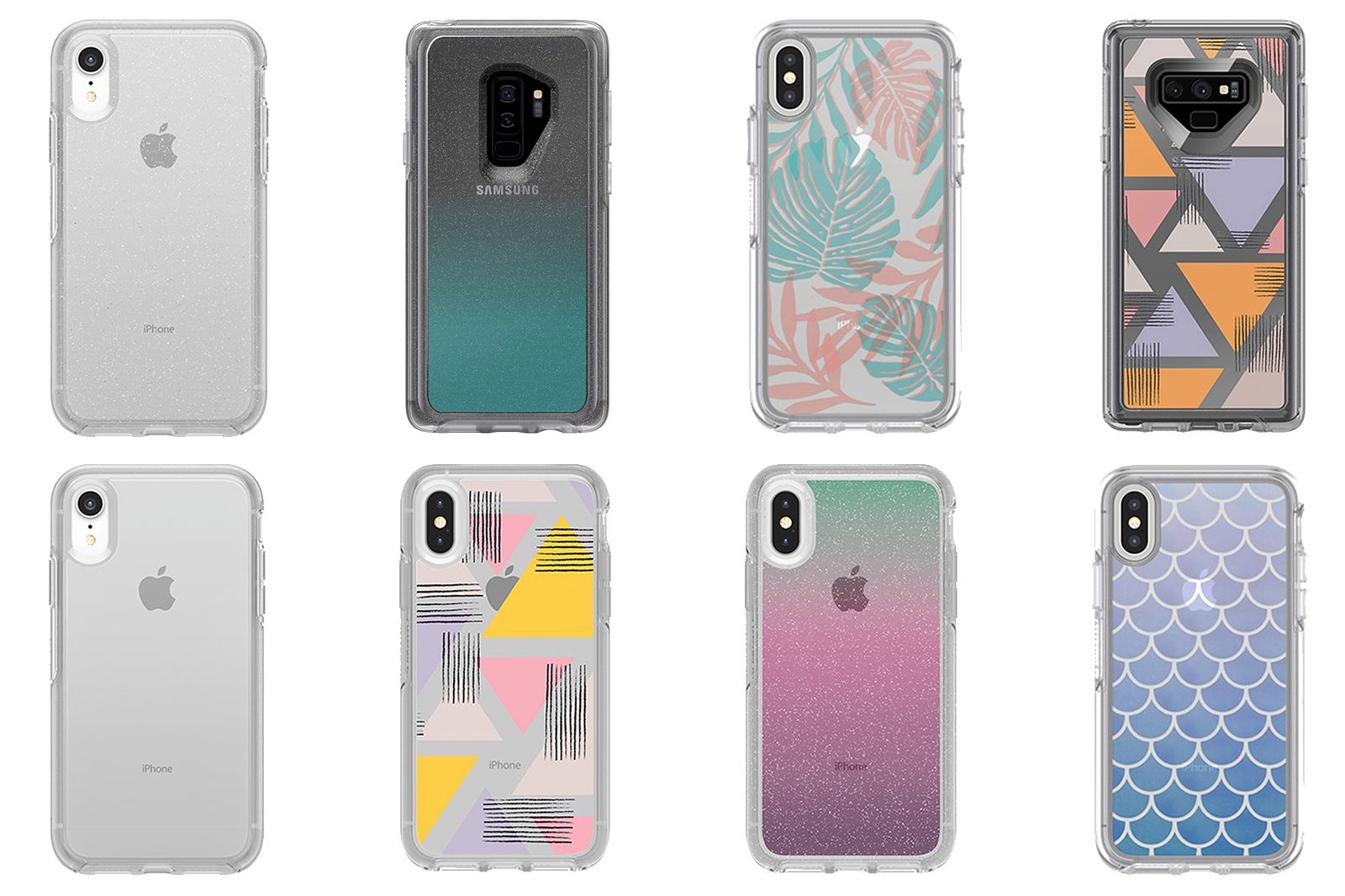 OtterBox Clear Pattern Design Case for iPhone x / iPhone Xs - Clear