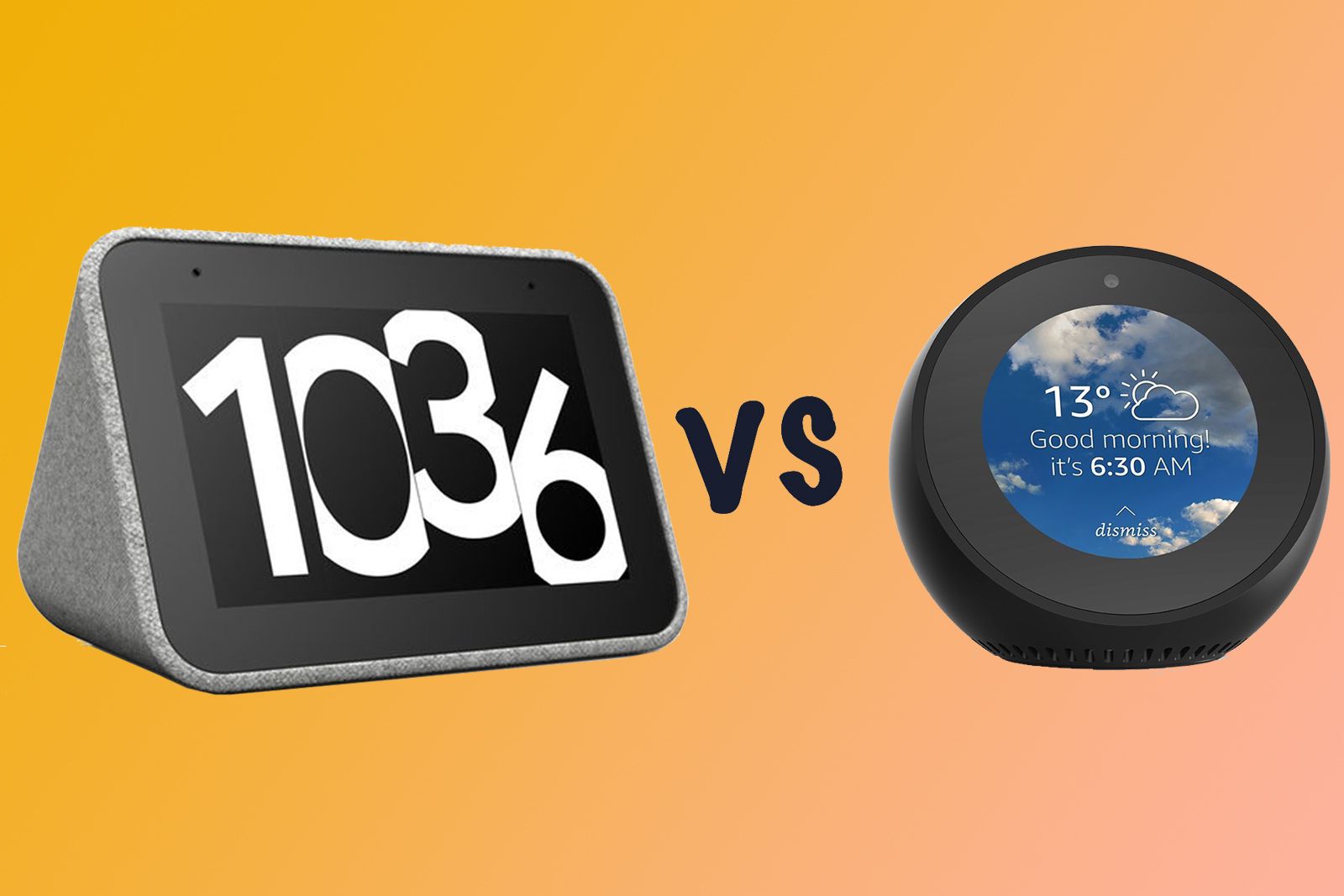 Lenovo Smart Clock vs Amazon Echo Spot Battle of the bedside devices image 1