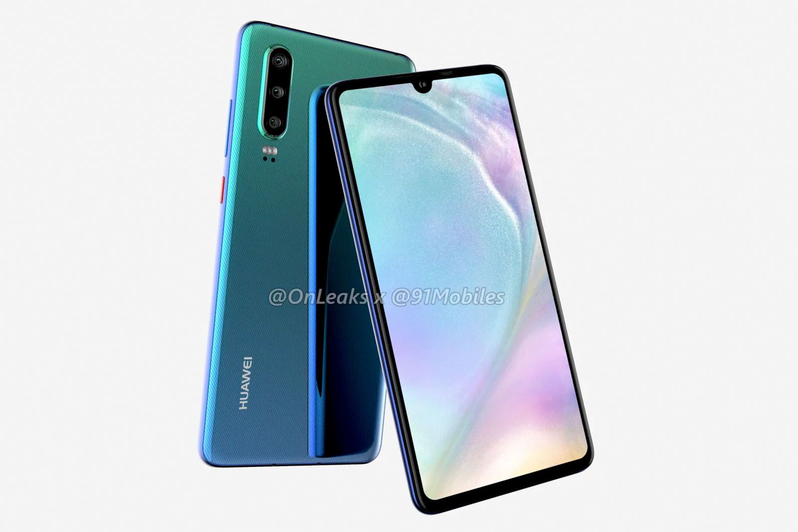Gorgeous Huawei P30 renders show a smaller notch and a surprising change image 1