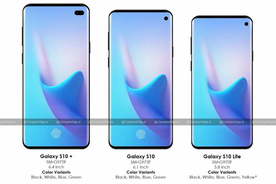 Samsung Galaxy S10 S10 and S10 Lite renders show top-right punch-hole camera again image 1