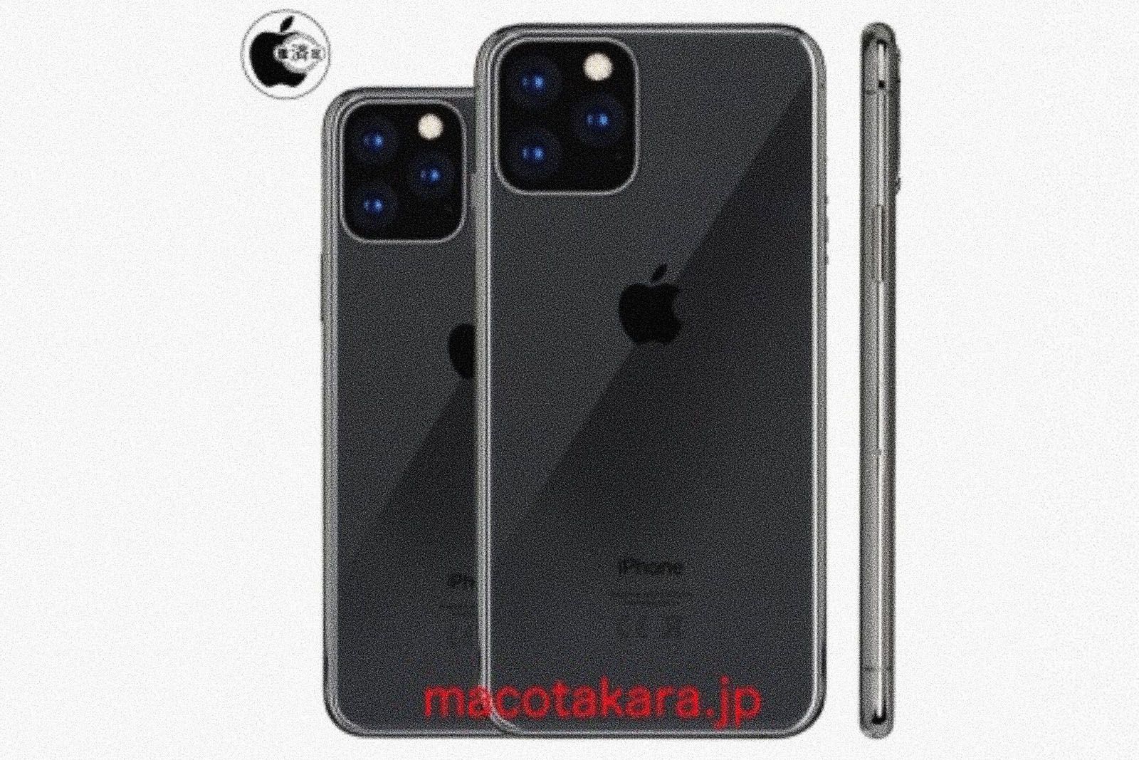 Two iPhone XI models reported 61-inch and 65-inch OLED screens triple camera image 1
