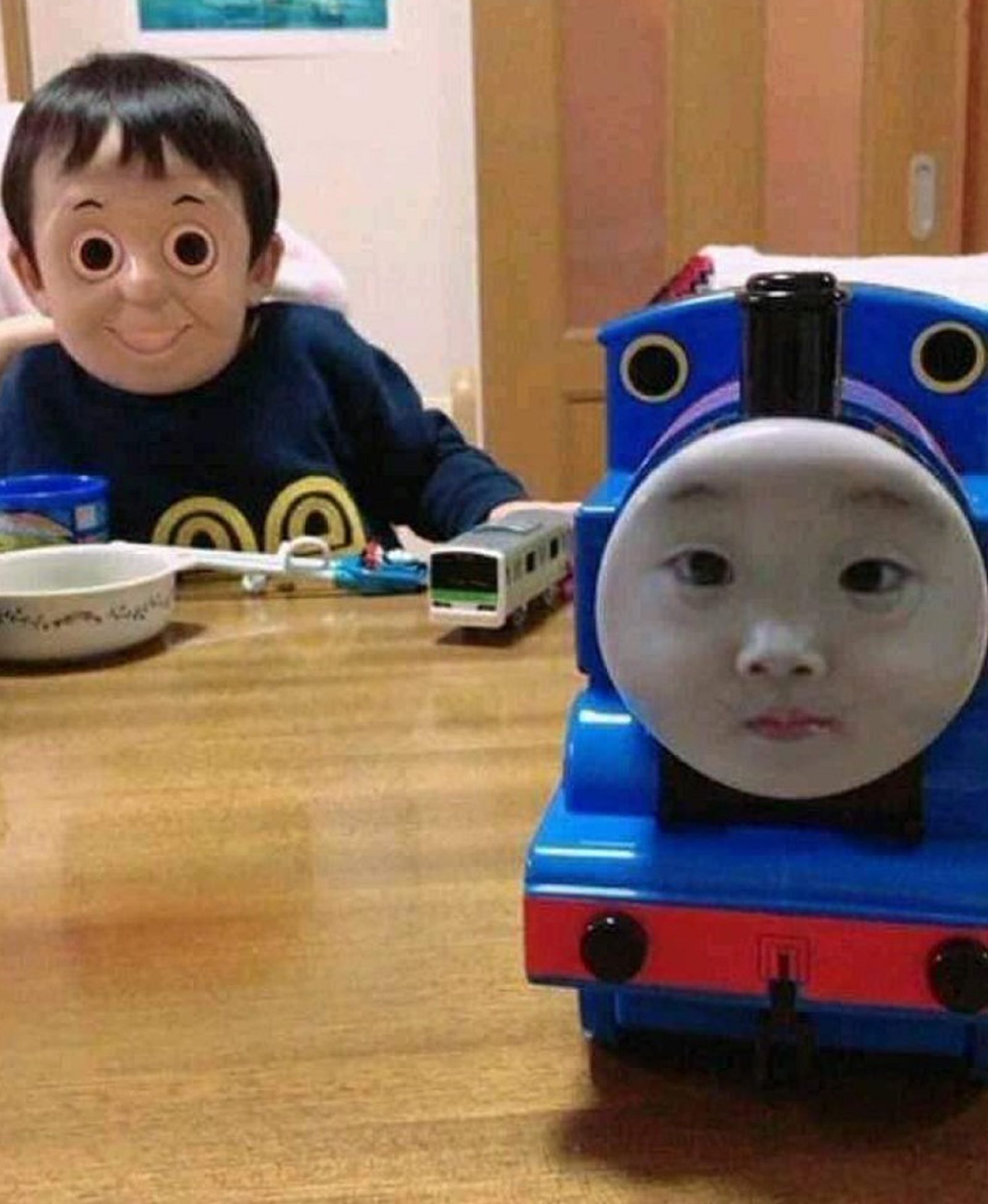 Terrifying and hilarious face swaps image 2