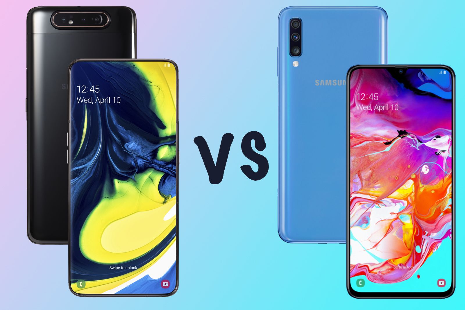 Samsung Galaxy A80 vs Galaxy A70 Whats the difference image 1