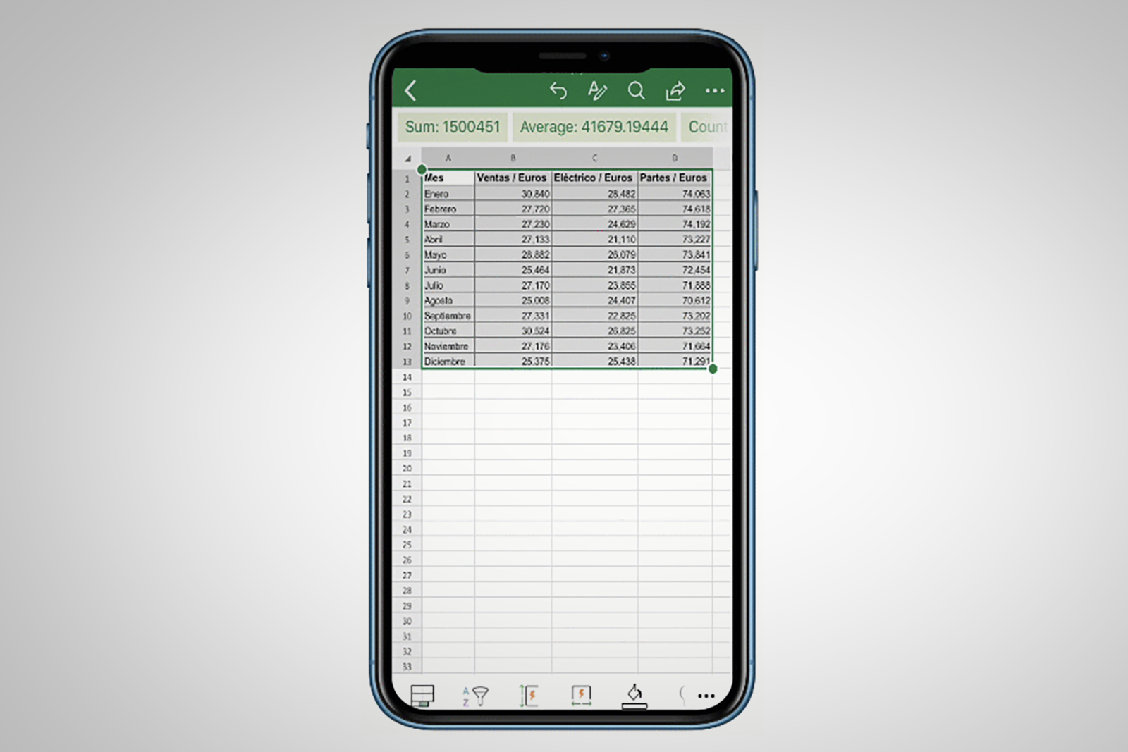 How to use the Excel app to photograph and import printed spreadsheets image 3