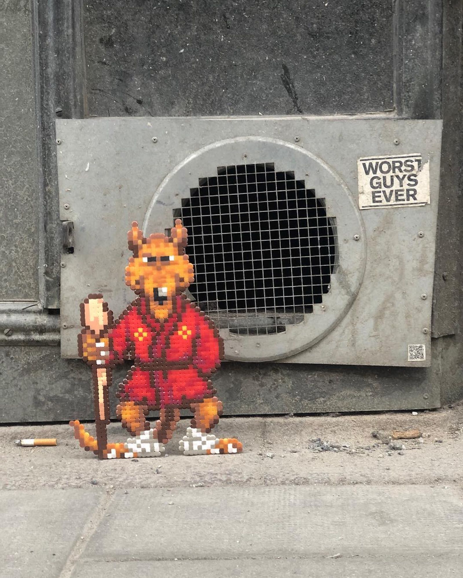 Fantastic Street Artist Transforms The World With Incredible Pixel Art image 14